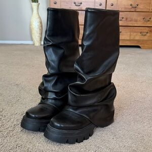 Chic Black Women's Heeled Boots